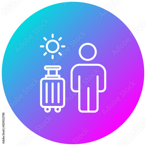 Solo Adventure vector icon. Can be used for Adventure iconset.