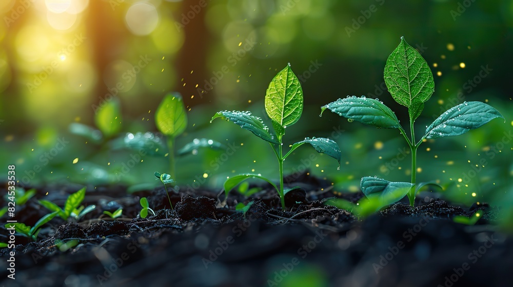 A line graph with a prominent upward trend and green highlights, symbolizing sustainable growth. stock photo A line graph with a prominent upward trend and green highlights, symbolizing sustainable growth. stock photo
