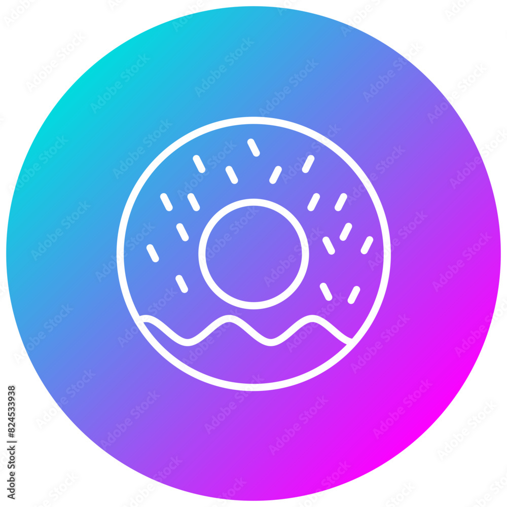 Donuts vector icon. Can be used for Nutrition iconset. Donuts vector icon. Can be used for Nutrition iconset.