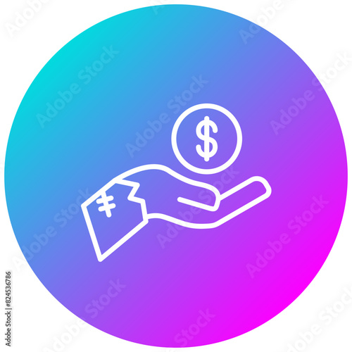 Beggar vector icon. Can be used for Homeless iconset.