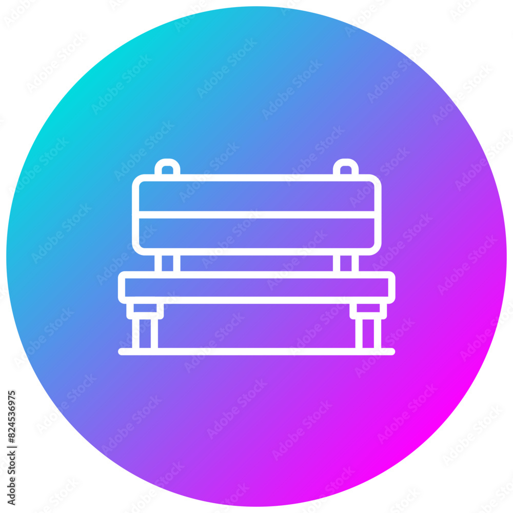 Bench vector icon. Can be used for Homeless iconset. Bench vector icon. Can be used for Homeless iconset.
