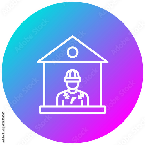 Shelter vector icon. Can be used for Homeless iconset.