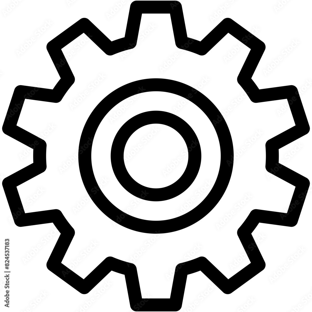 Vector Icon Cog, gear, interface, settings, wheel Vector Icon Cog, gear, interface, settings, wheel