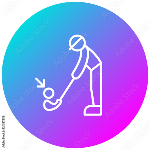 Golfing Tips vector icon. Can be used for Golf iconset.