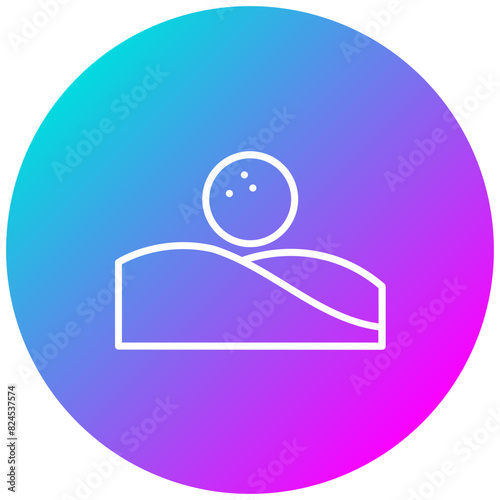 Bunker vector icon. Can be used for Golf iconset.