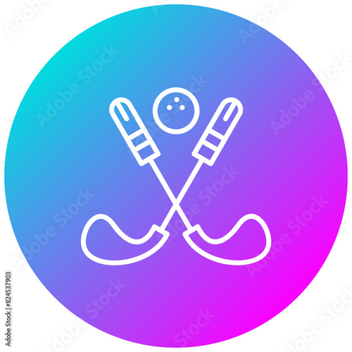 Associated Golf Club vector icon. Can be used for Golf iconset.