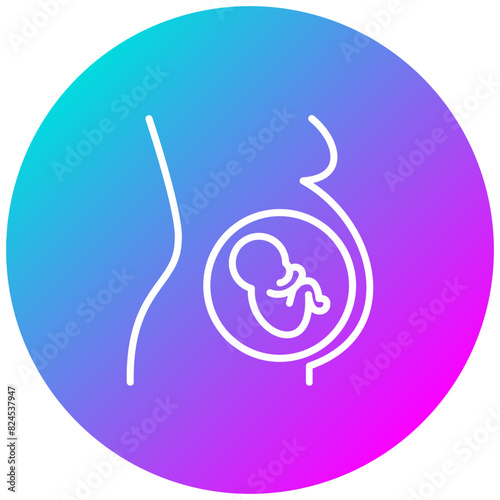 Pregnancy vector icon. Can be used for Child Adoption iconset.