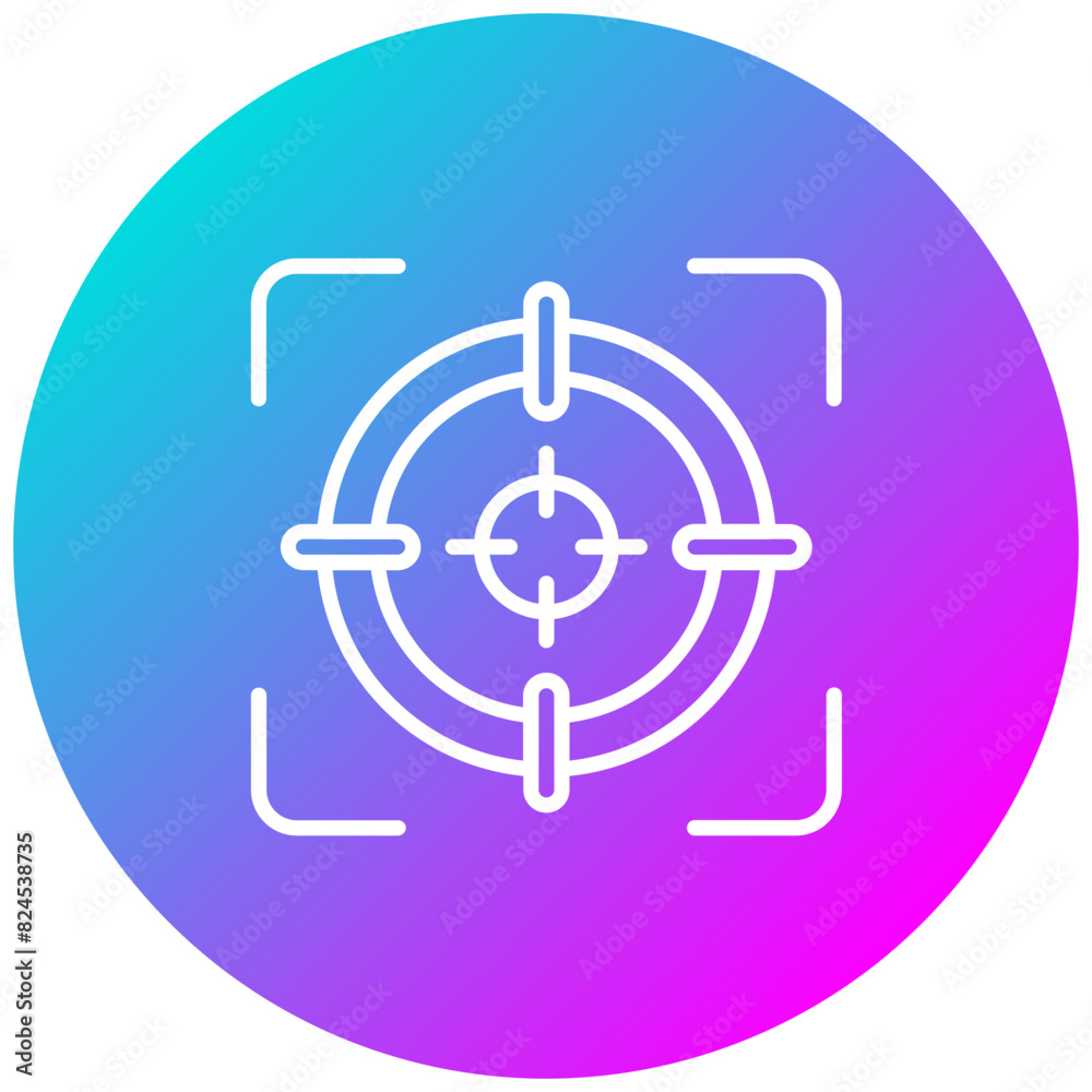 Target vector icon. Can be used for Shooting iconset. Target vector icon. Can be used for Shooting iconset.