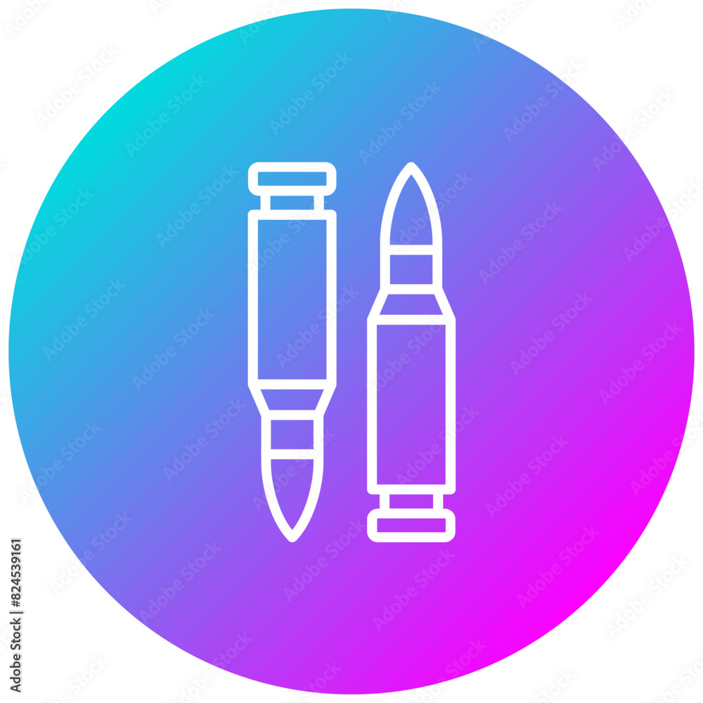 Bullets vector icon. Can be used for Shooting iconset. Bullets vector icon. Can be used for Shooting iconset.