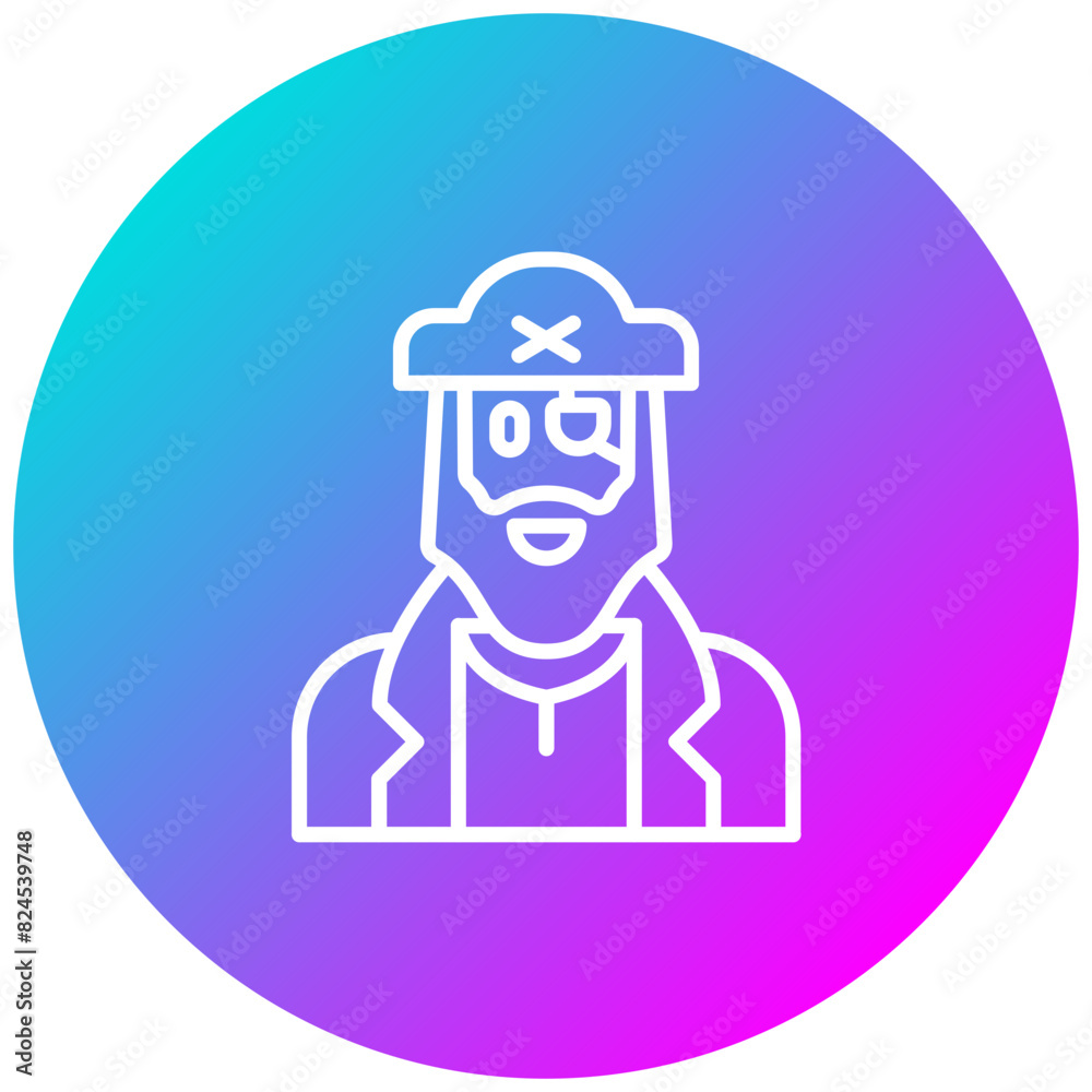 Pirate vector icon. Can be used for Fairytale iconset. Pirate vector icon. Can be used for Fairytale iconset.