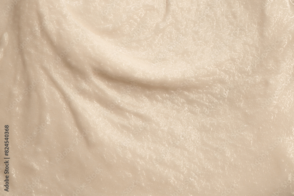 Fototapeta premium Vanilla cream ice cream. Ice cream texture. Delicious sweet dessert close-up as a background.