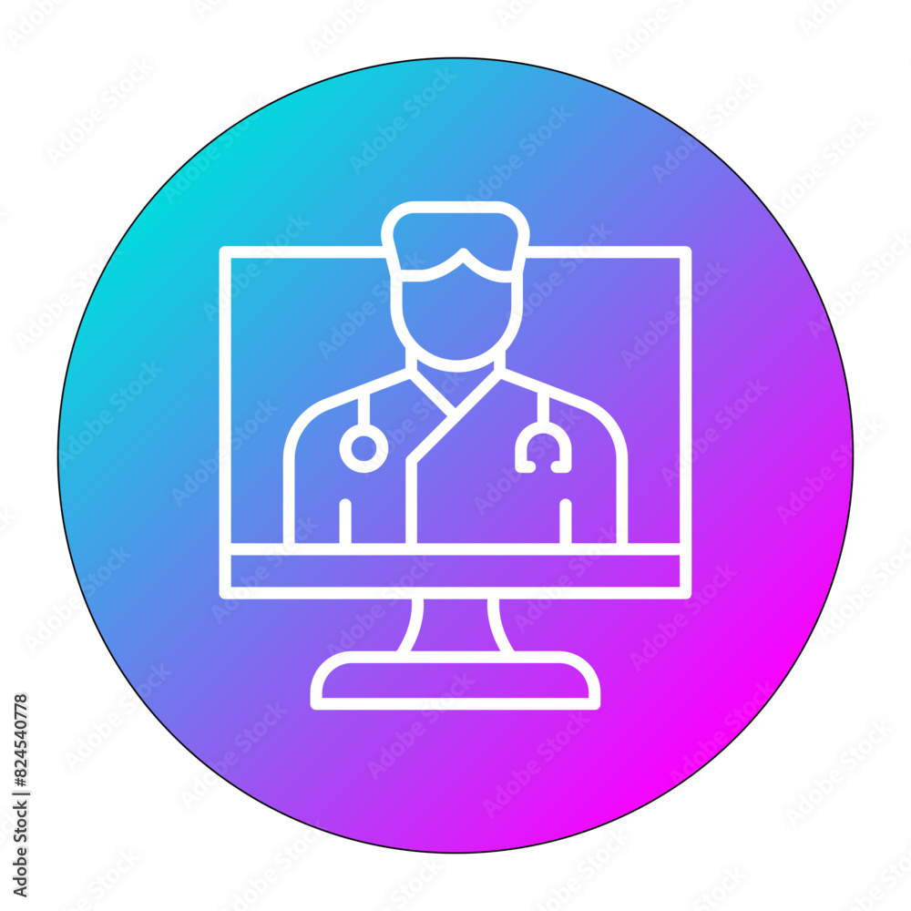 Doctor Consultation vector icon. Can be used for Nursing iconset. Doctor Consultation vector icon. Can be used for Nursing iconset.