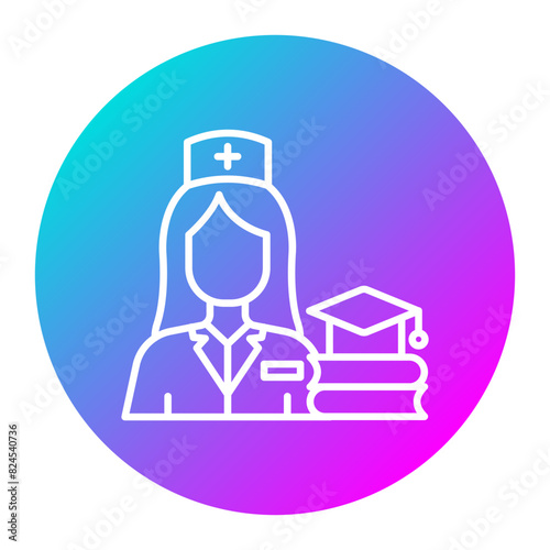 Nursing Education vector icon. Can be used for Nursing iconset.