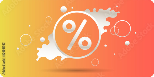 An image to advertise the sale. Poster for advertising discounts. Vector graphics in a modern style.