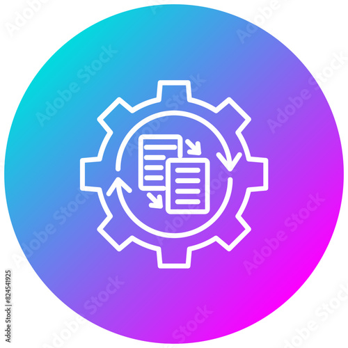 Data Processor vector icon. Can be used for Compliance And Regulation iconset.