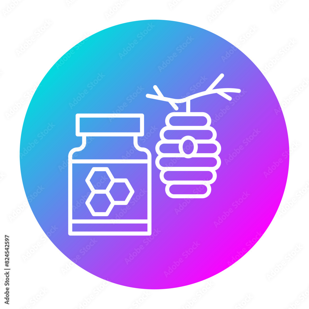 Honey vector icon. Can be used for Agriculture iconset.