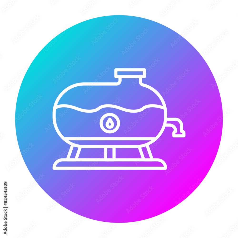 Milk Tank vector icon. Can be used for Agriculture iconset.