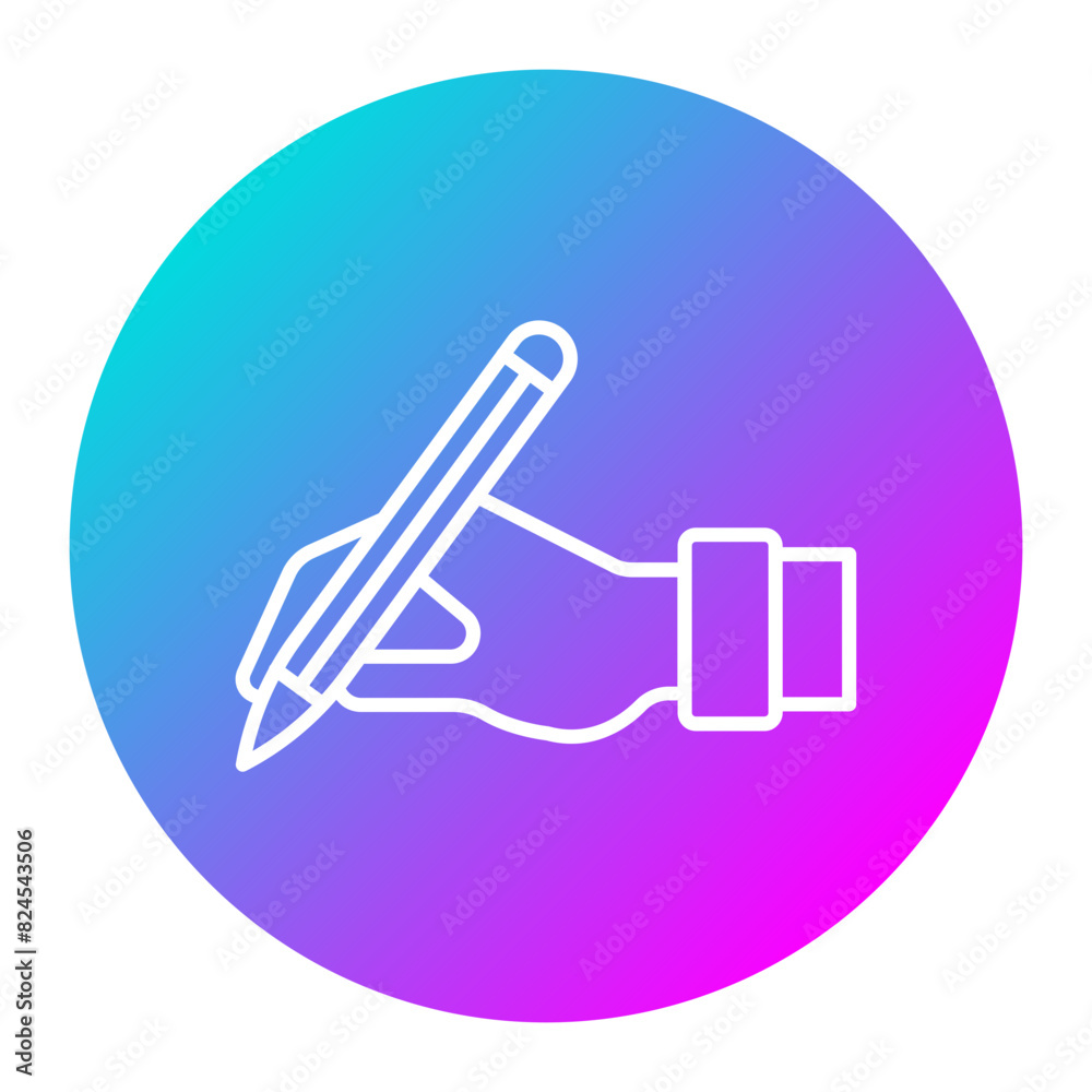 Hand With-pen vector icon. Can be used for Documents And Files iconset. Hand With-pen vector icon. Can be used for Documents And Files iconset.