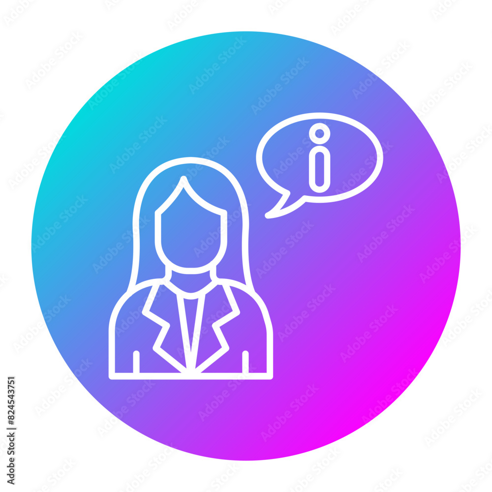 Female Informant vector icon. Can be used for Crime Investigation iconset. Female Informant vector icon. Can be used for Crime Investigation iconset.
