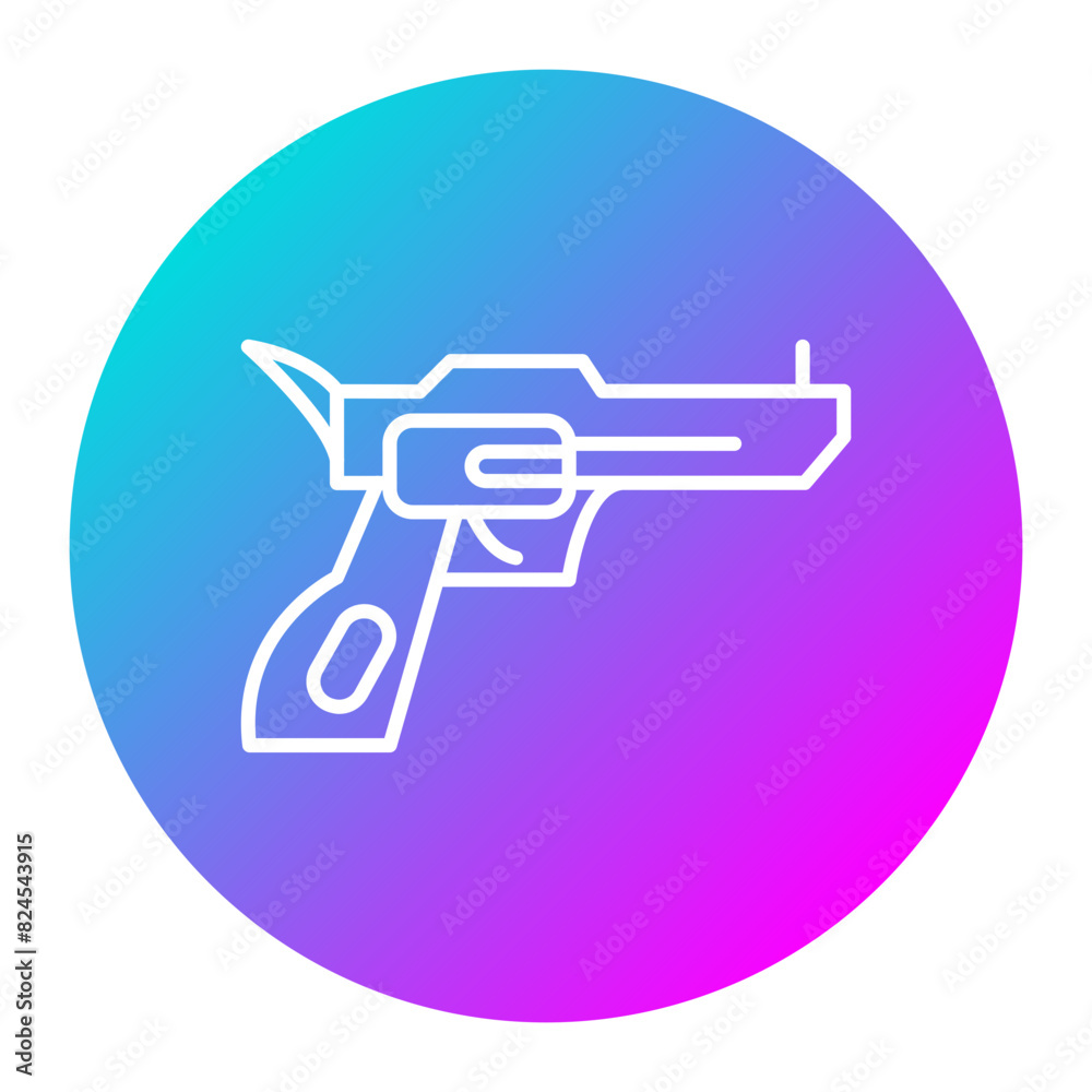 Revolver vector icon. Can be used for Crime Investigation iconset. Revolver vector icon. Can be used for Crime Investigation iconset.