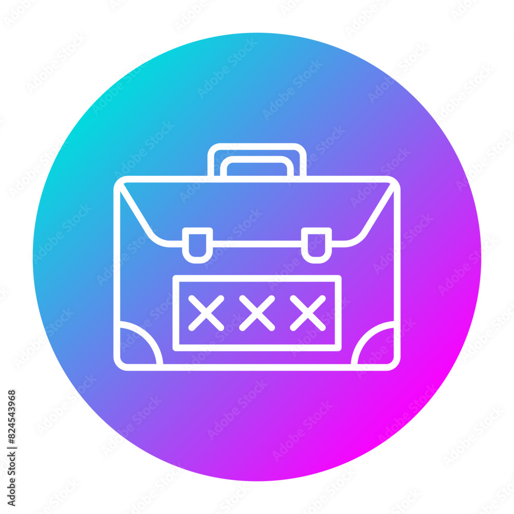 Coded Bag vector icon. Can be used for Crime Investigation iconset. Coded Bag vector icon. Can be used for Crime Investigation iconset.