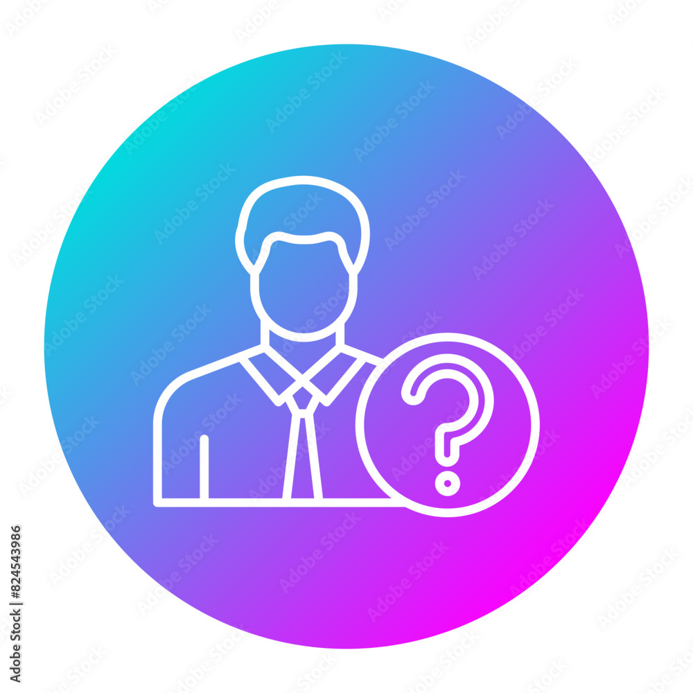 Missing Person vector icon. Can be used for Crime Investigation iconset. Missing Person vector icon. Can be used for Crime Investigation iconset.