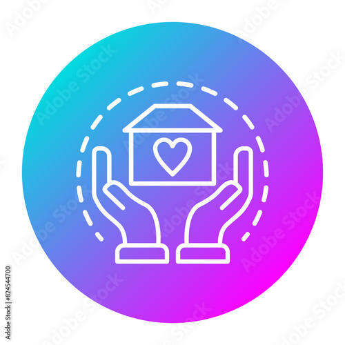 Charity vector icon. Can be used for Human Rights iconset.