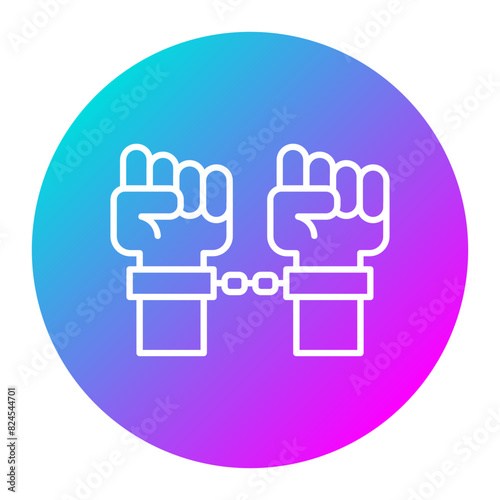 Slavery vector icon. Can be used for Human Rights iconset.