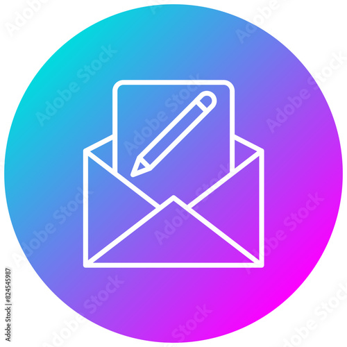 Draft Messages vector icon. Can be used for Digital Retail iconset.