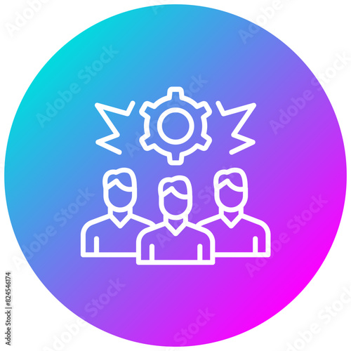 Collective Strength vector icon. Can be used for Teamwork iconset.