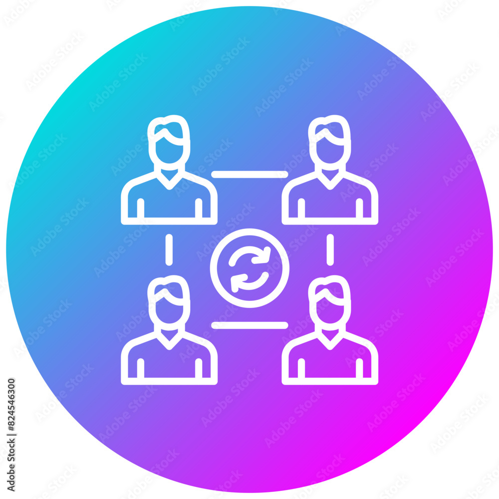 Group Dynamics vector icon. Can be used for Teamwork iconset. Group Dynamics vector icon. Can be used for Teamwork iconset.