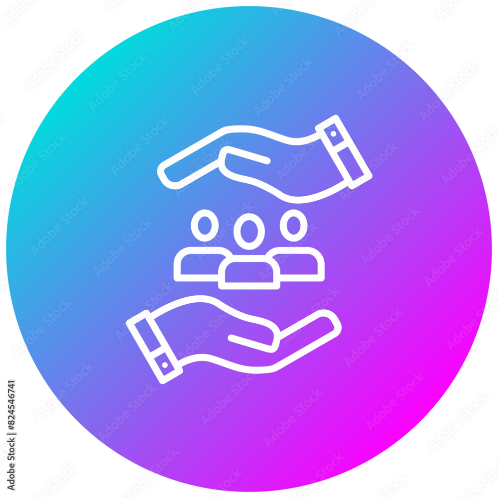 Inclusivity vector icon. Can be used for Core Values iconset. Inclusivity vector icon. Can be used for Core Values iconset.