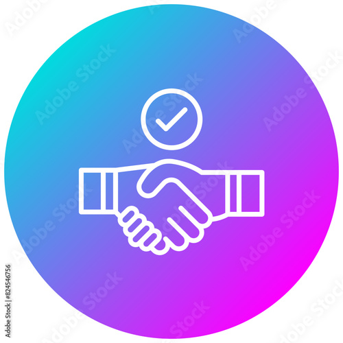Trust vector icon. Can be used for Core Values iconset.