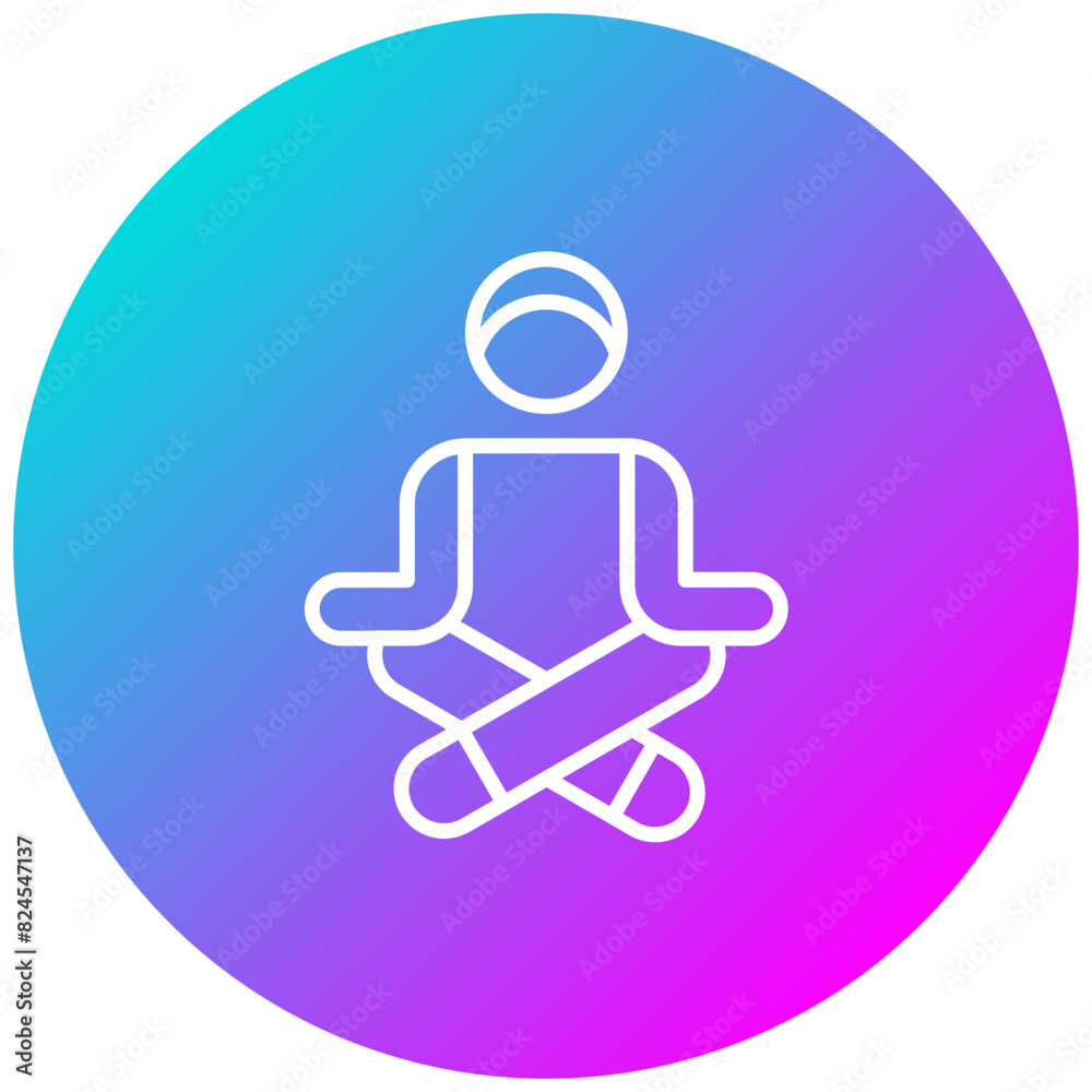 Inner Peace vector icon. Can be used for Personal Growth iconset. Inner Peace vector icon. Can be used for Personal Growth iconset.