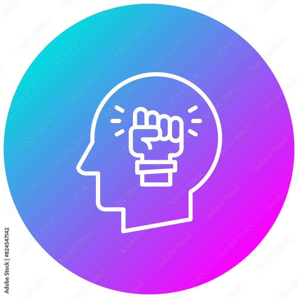 Inner Strength vector icon. Can be used for Personal Growth iconset. Inner Strength vector icon. Can be used for Personal Growth iconset.