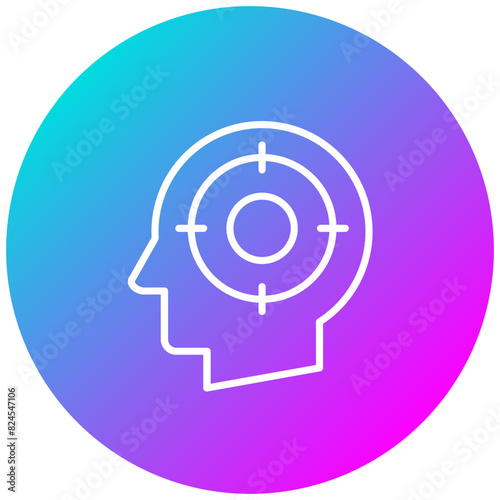 Focus vector icon. Can be used for Personal Growth iconset.