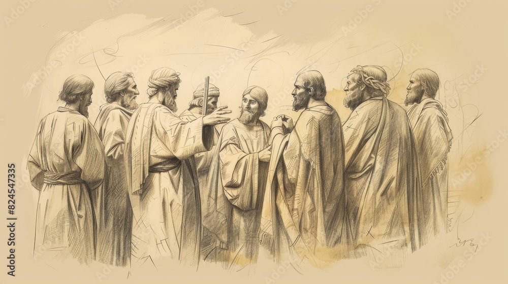 Biblical Illustration of Jesus' Parable of the Talents, Ideal for article