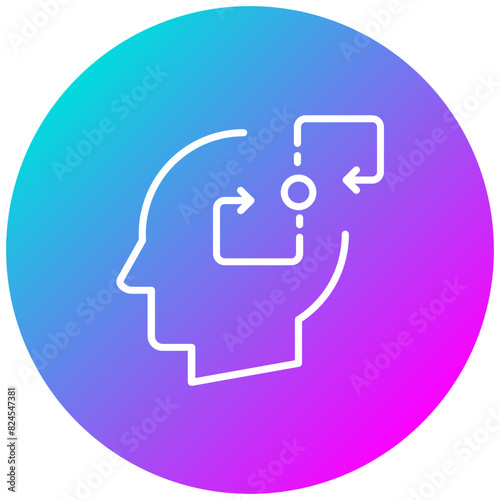 Transformation vector icon. Can be used for Personal Growth iconset.