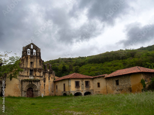 Monastery of Santa María la Real de Obona. Asturias, Spain. photo