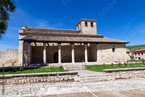 Romanesque church of Santa María de Wamba from the 10th to the 12th century. Valladolid, Castile and Leon, Spain. photo