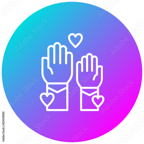 Volunteer vector icon. Can be used for Charity iconset.