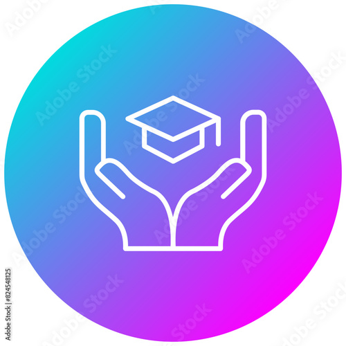 Education Support vector icon. Can be used for Charity iconset.