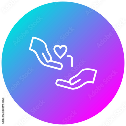 Kindness vector icon. Can be used for Charity iconset.