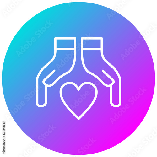 Kind Acts vector icon. Can be used for Charity iconset.