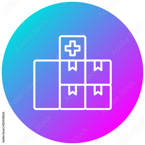 Relief Goods vector icon. Can be used for Survey iconset.