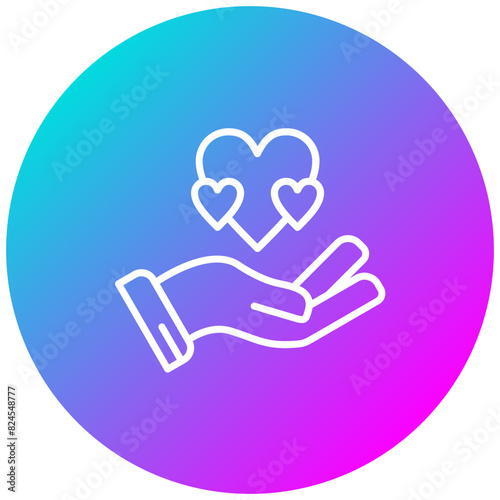 Generosity vector icon. Can be used for Survey iconset.