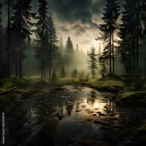 Mystical Forest Stream - Nature Landscape   © Dave