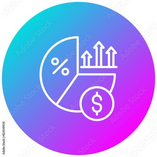 Profit Margin vector icon. Can be used for Business Performance iconset.