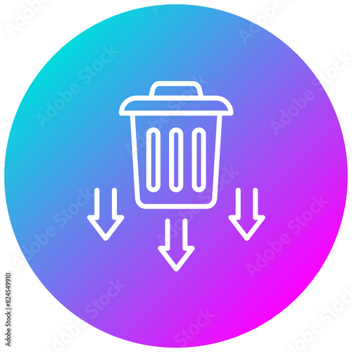 Waste Reduction vector icon. Can be used for Mass Production iconset.