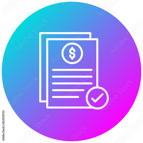 Loan Pre qualification vector icon. Can be used for Loan iconset. photo